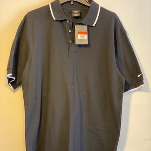 NWT {Nike golf} black polo size large